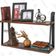 MaidMAX 2-Tier Floating Shelves | $20 | Amazon | Promo code A2VUW68S